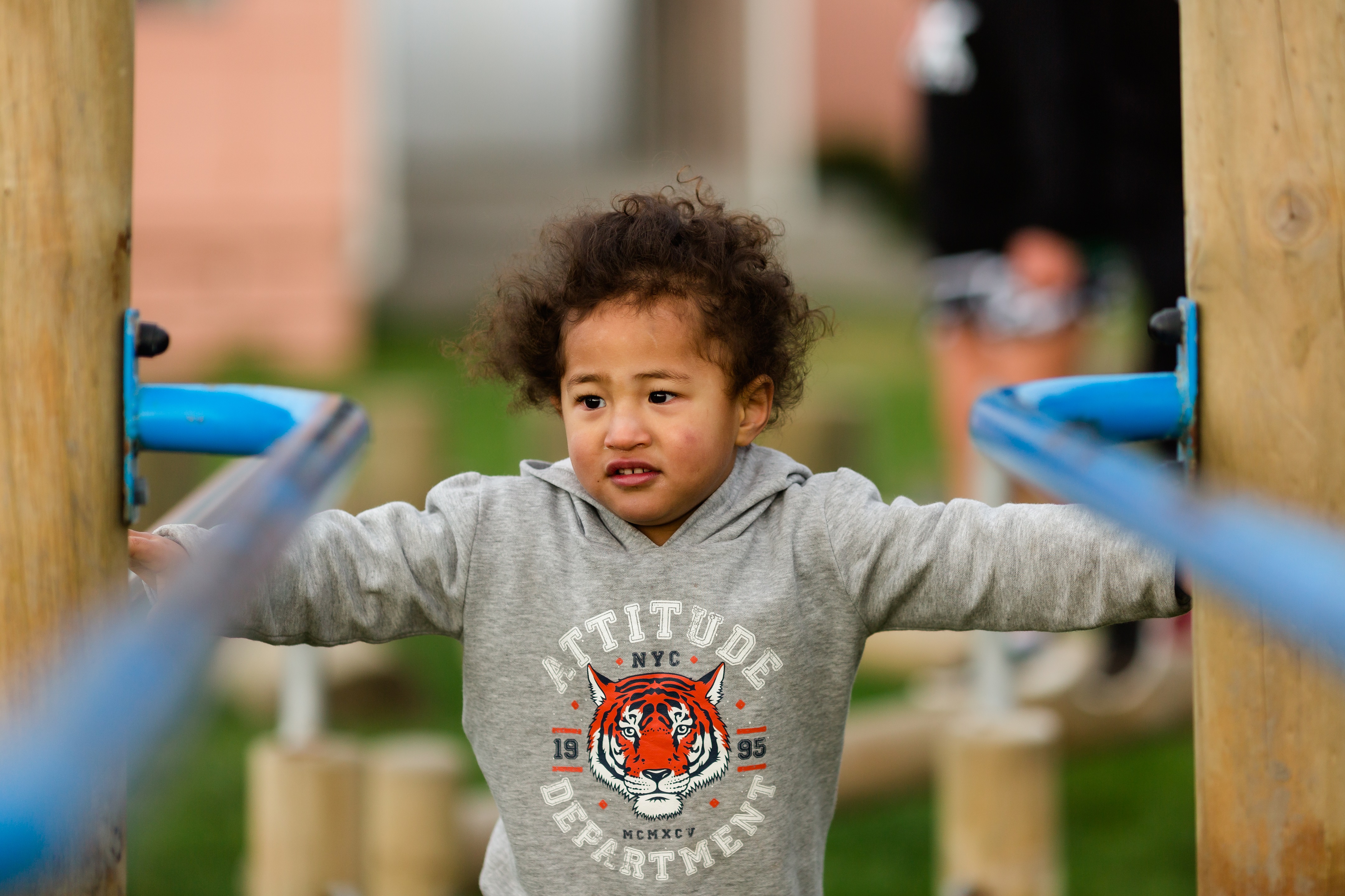 toddler in a playground