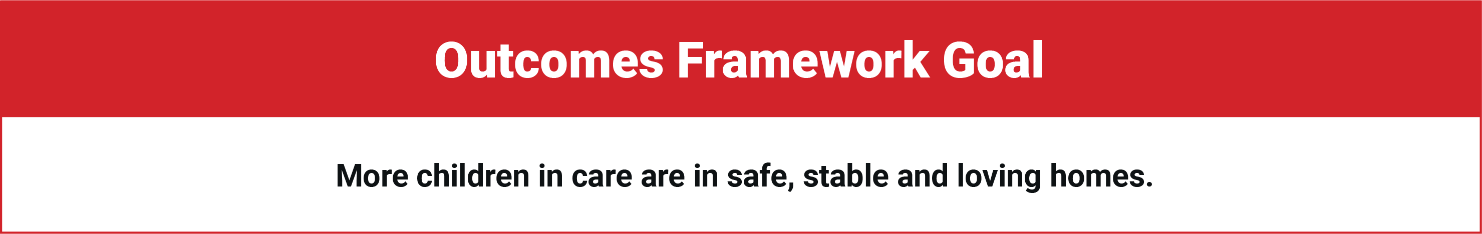 Outcomes Framework 1