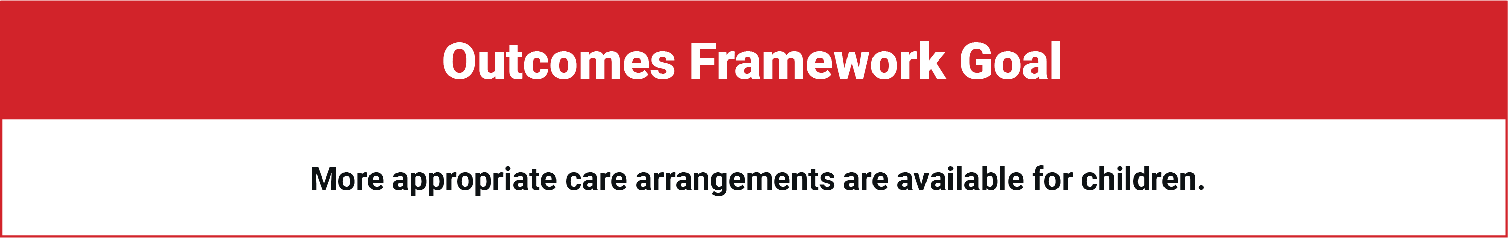 Outcomes Framework 2