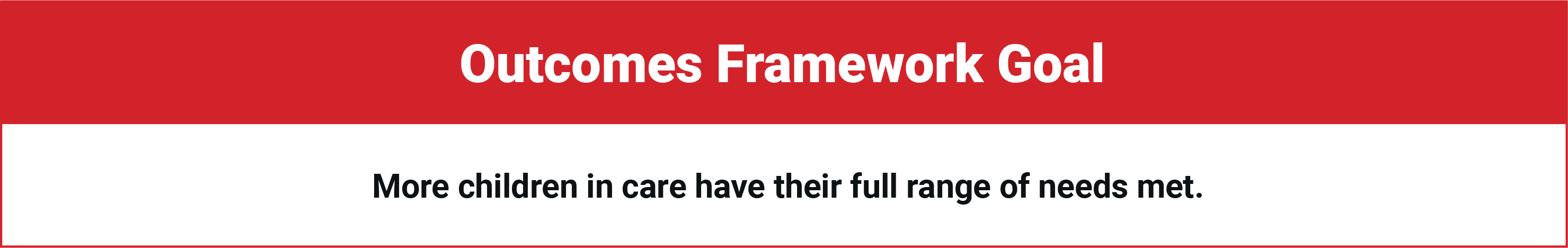 Outcomes Framework 3
