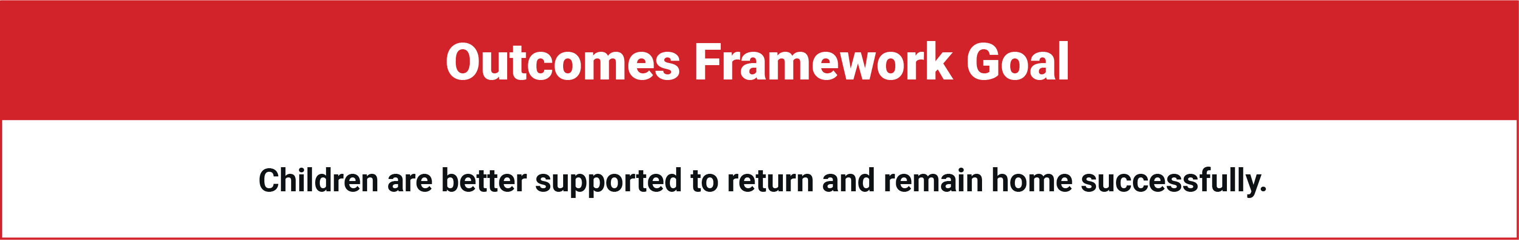 Outcomes Framework 4