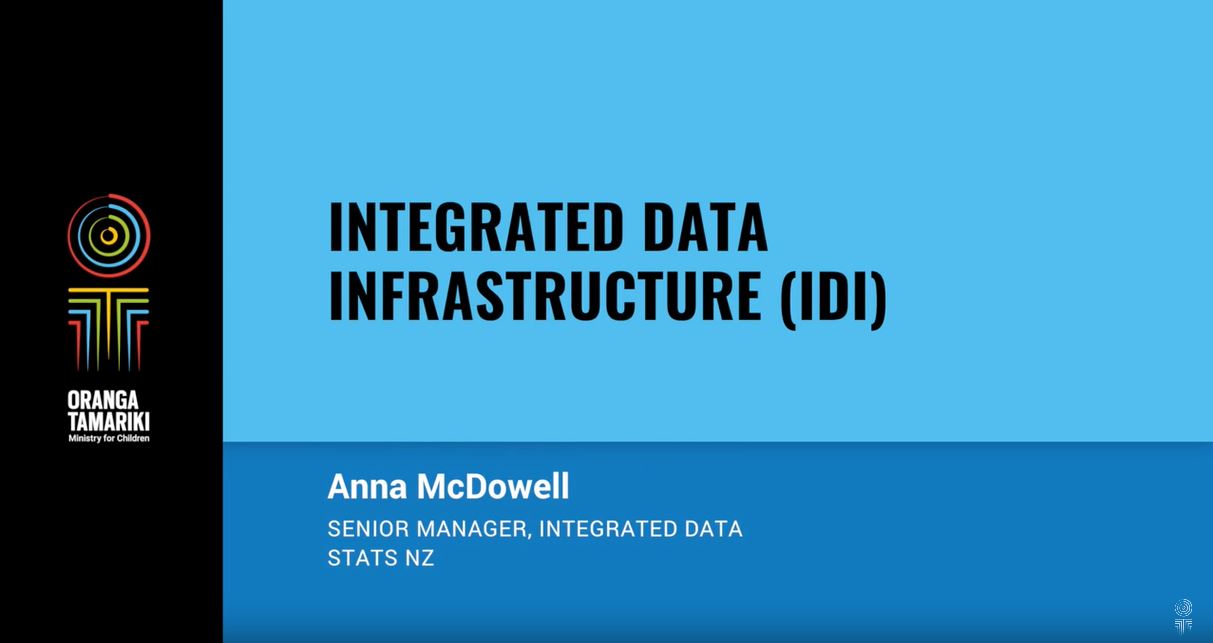 Introduction slide for Integrated Data Infrastructure 